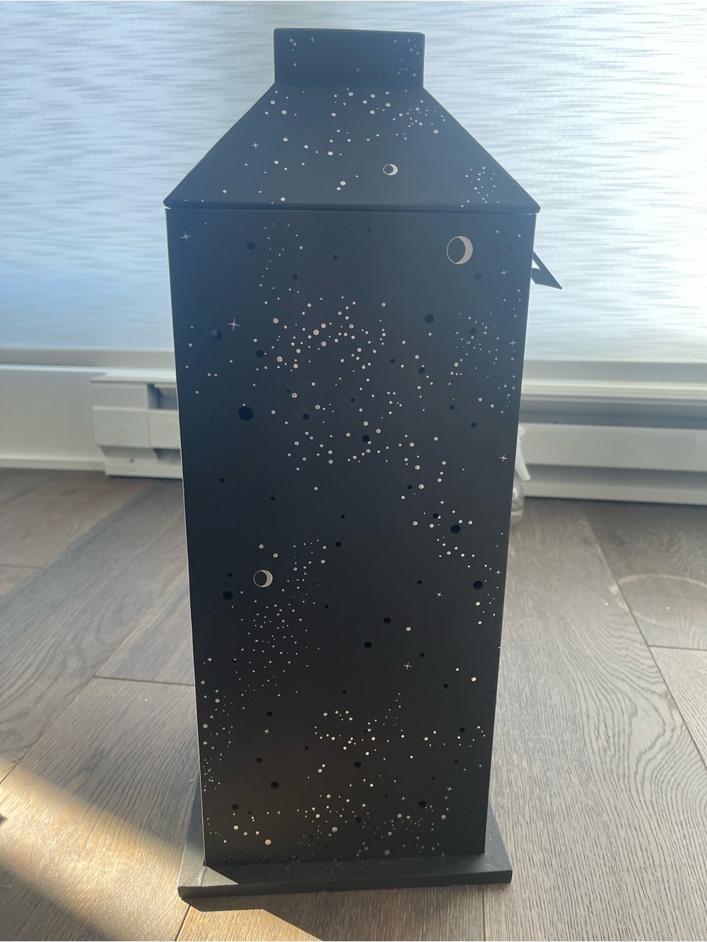 Decorative Black Starry Lantern - Home Accents